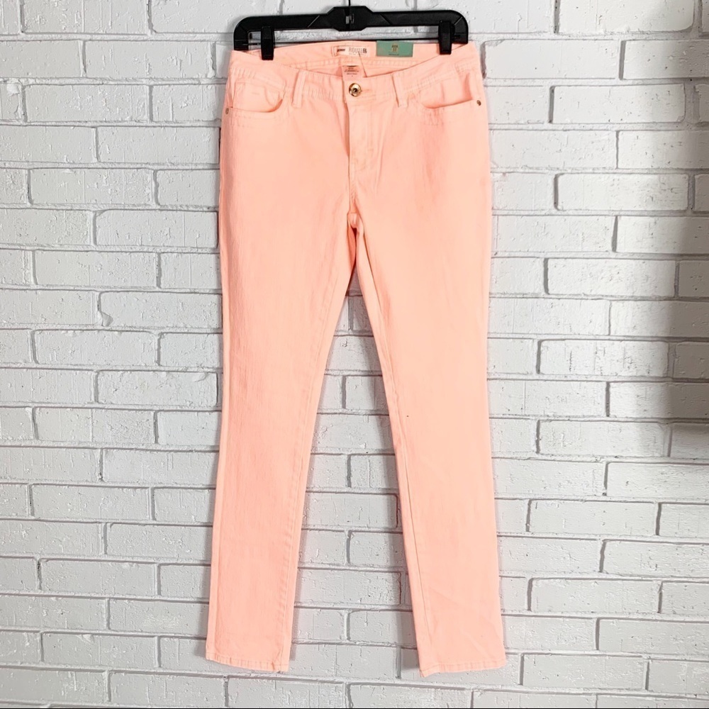 Route 66 Neon Orange Classic‎ Fit Skinny Jeans